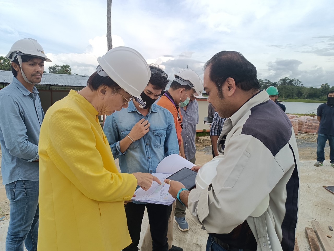 Rector and Premises Engineer Participate in visiting the natural ...