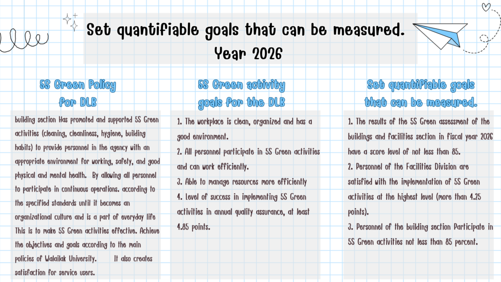 Set quantifiable goals that can be measured.